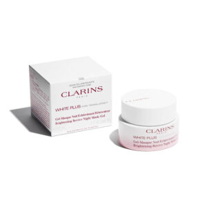 clarins white plus brightening revive night mask gel