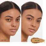 Shiseido synchro skin powder foundation oak before after
